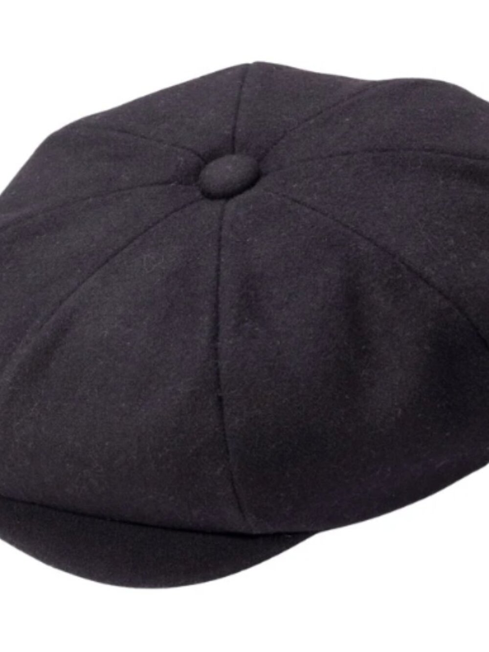 BLACK Men's Classic 8-Panel Newsboy Cap -  H-98